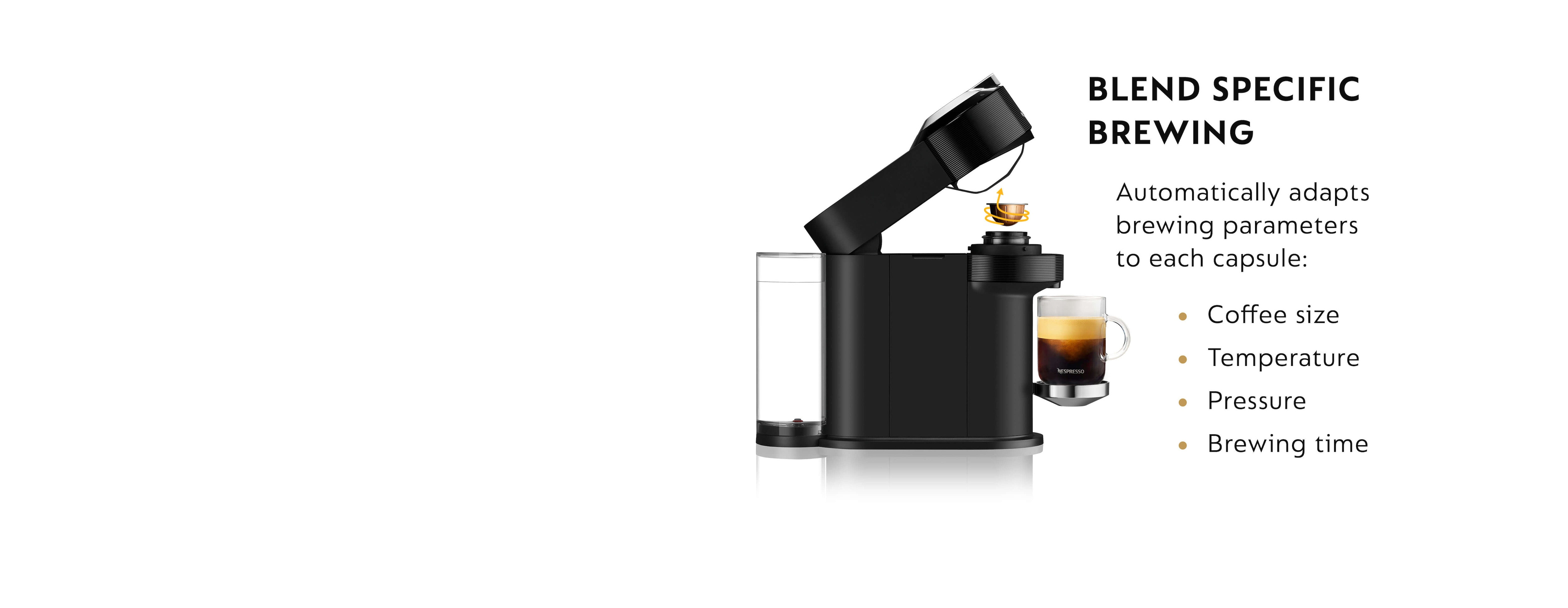 Nespresso Vertuo Next Premium Espresso Machine by DeLonghi - Black