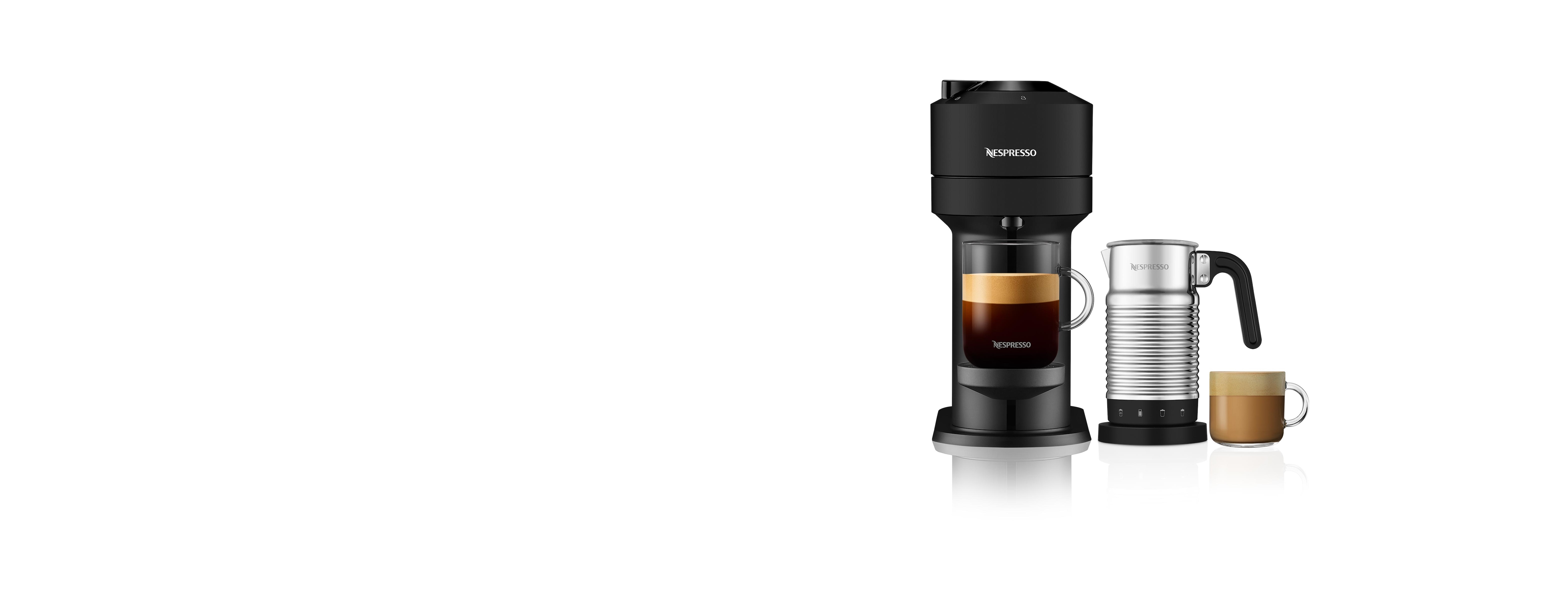 Vertuo next matte black cheap & aeroccino4 milk frother