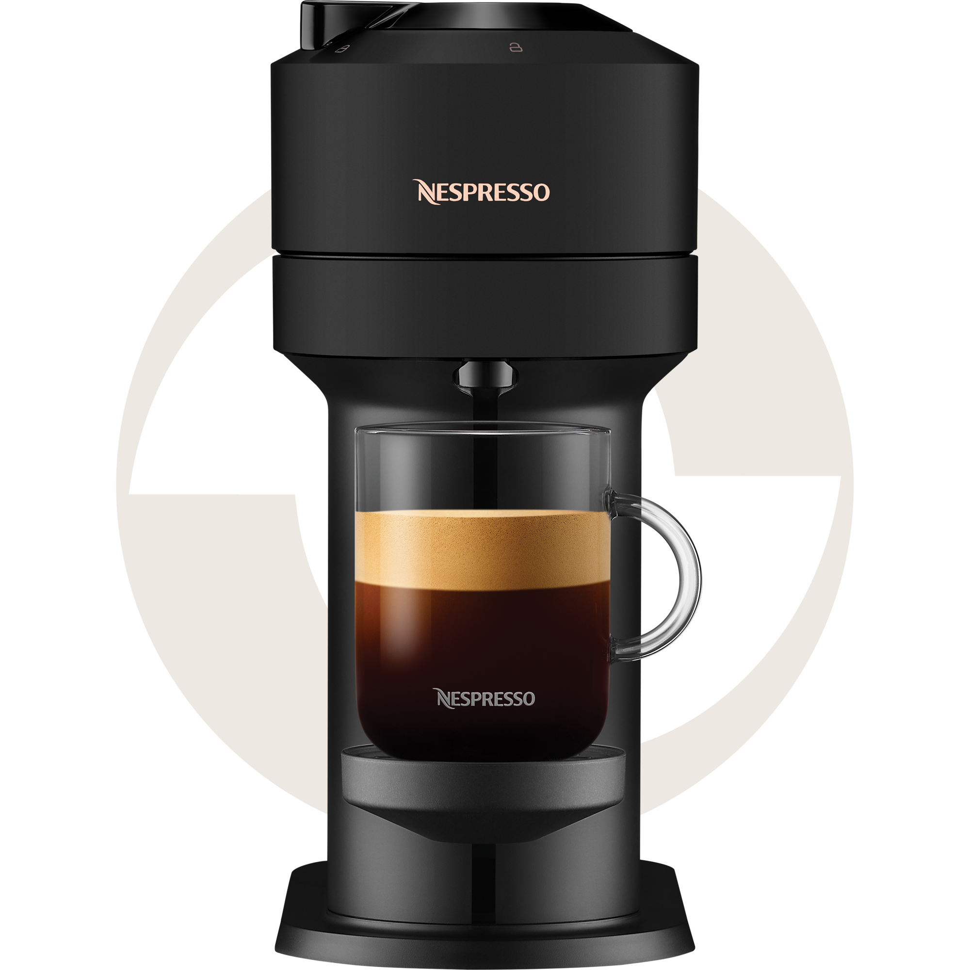 Machine Vertuo Next noire gold reconditionnée | Nespresso
