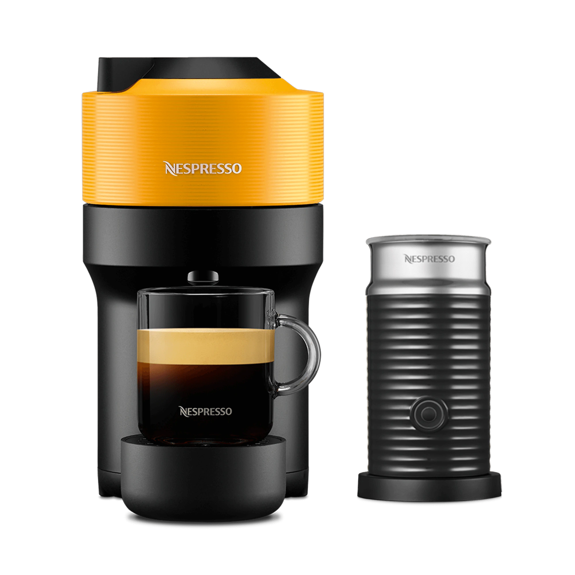 あずき☆Nespresso Vertuo Pop マンゴーイエロー Vertuo Pop Mango Yellow & Aeroccino 3 - Nespresso™ Thailand