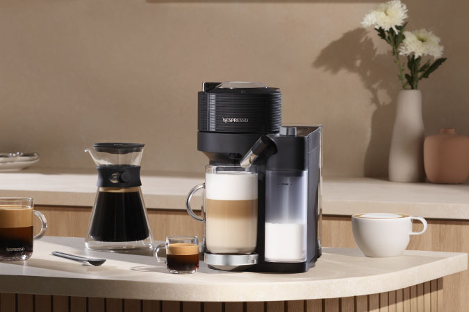Cafetera Vertuo Next Nespresso® con Aeroccino 3 color negro clásico