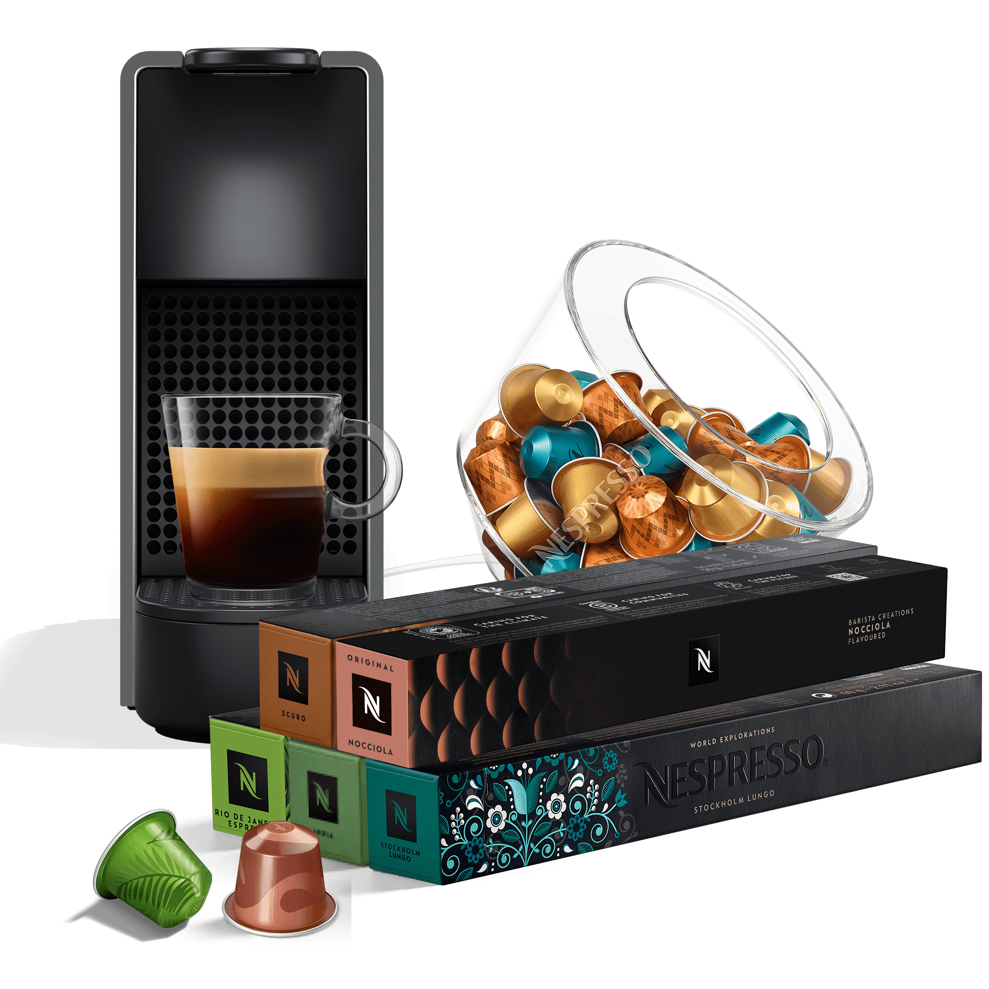 Essenza Mini Black C30, Coffee & Bonbonniere Pack - Nespresso™ Romania
