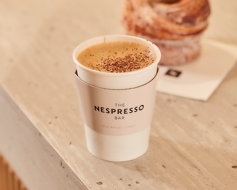 The Nespresso Bar Barista Served Takeaway Coffee Snacks