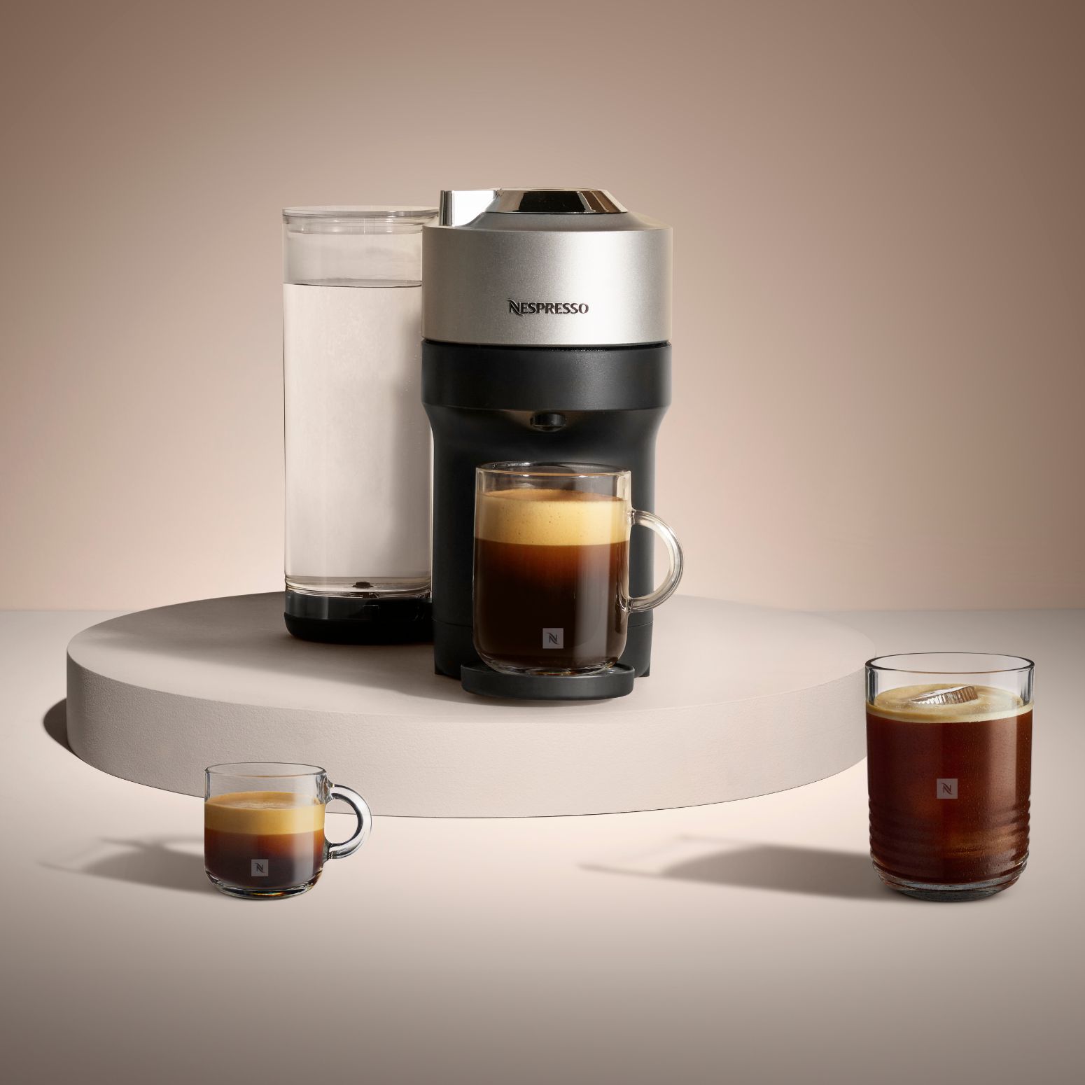 Cafeteira Vertuo Pop+ Prata 110V | Nespresso Brasil