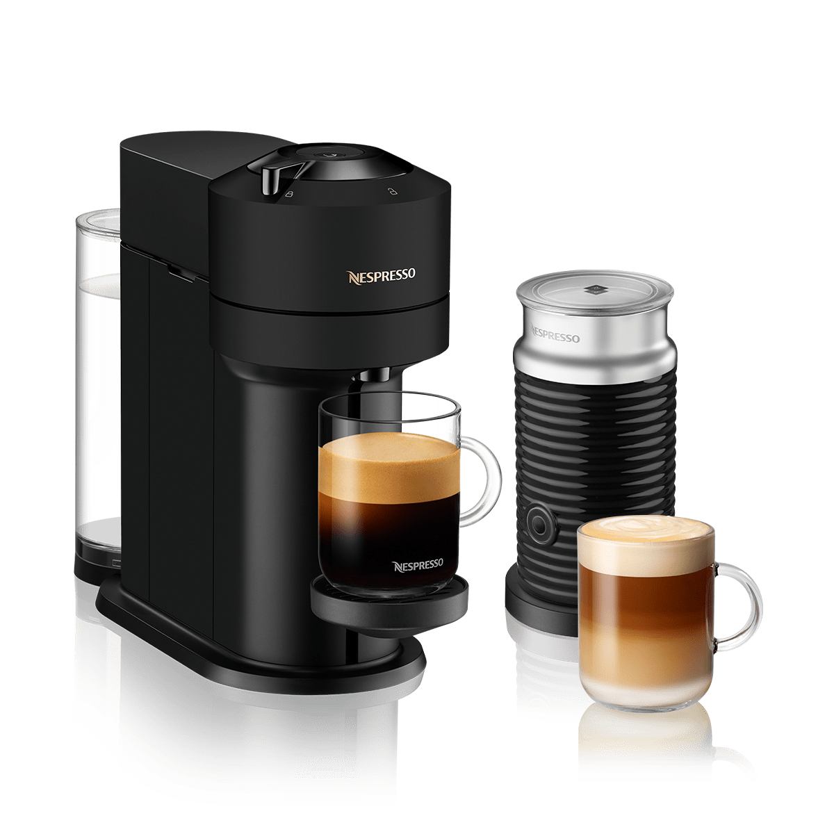Vertuo Next & Aeroccino Matte Black 2