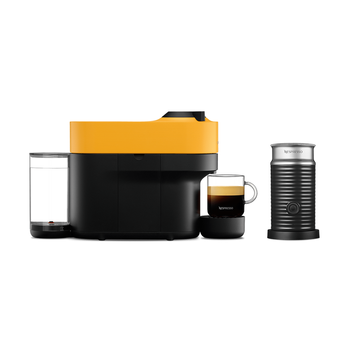 Vertuo Pop & Aeroccino Mango Yellow 3