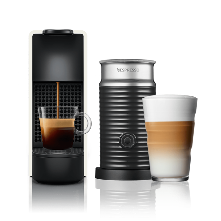 Buy Essenza Mini White Coffee Machine & Aeroccino - Nespresso MY