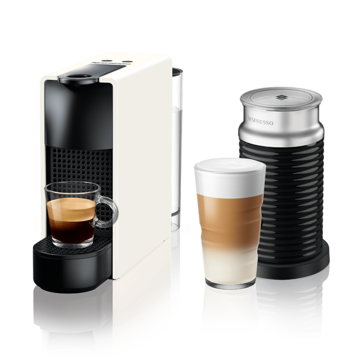 Buy Essenza Mini White Coffee Machine & Aeroccino - Nespresso MY