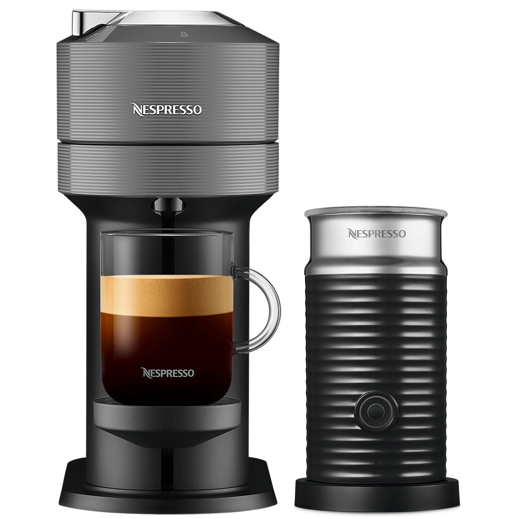 Nespresso Vertuo Next Dark Grey Aeroccino Bundle - Vertuo Coffee