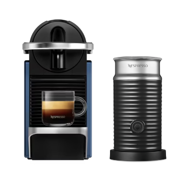 Pixie Dark Blue & Milk Frother - Espresso Machine - Nespresso Canada