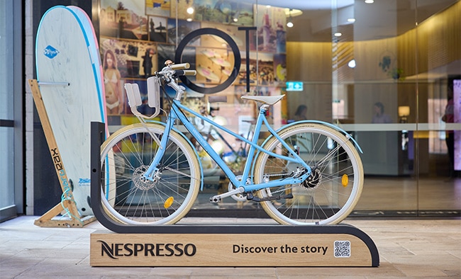Using the Nespresso Professional machine