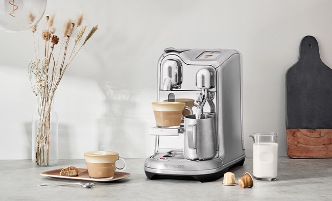 Featuring Creatista Pro coffee machine in stainless steel