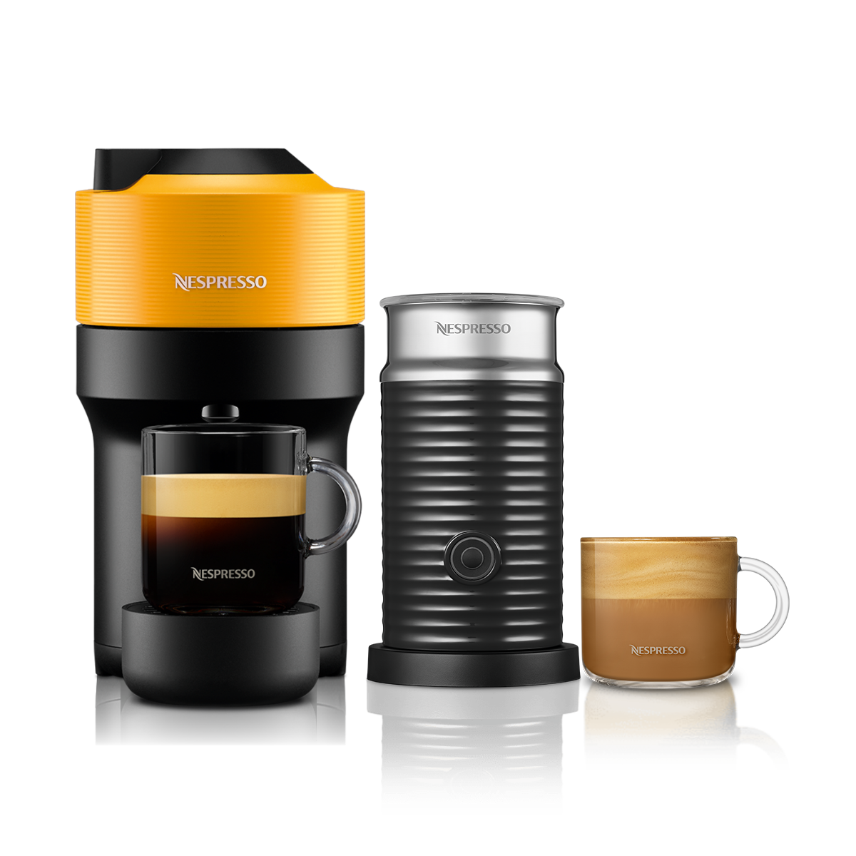 Vertuo Pop Yellow Coffee Machine Bundle Deals | Nespresso MY