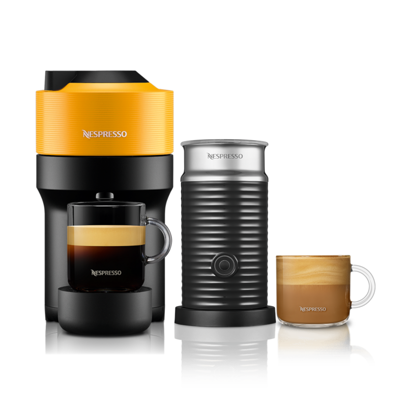 Vertuo Pop Yellow Coffee Machine Bundle Deals | Nespresso MY