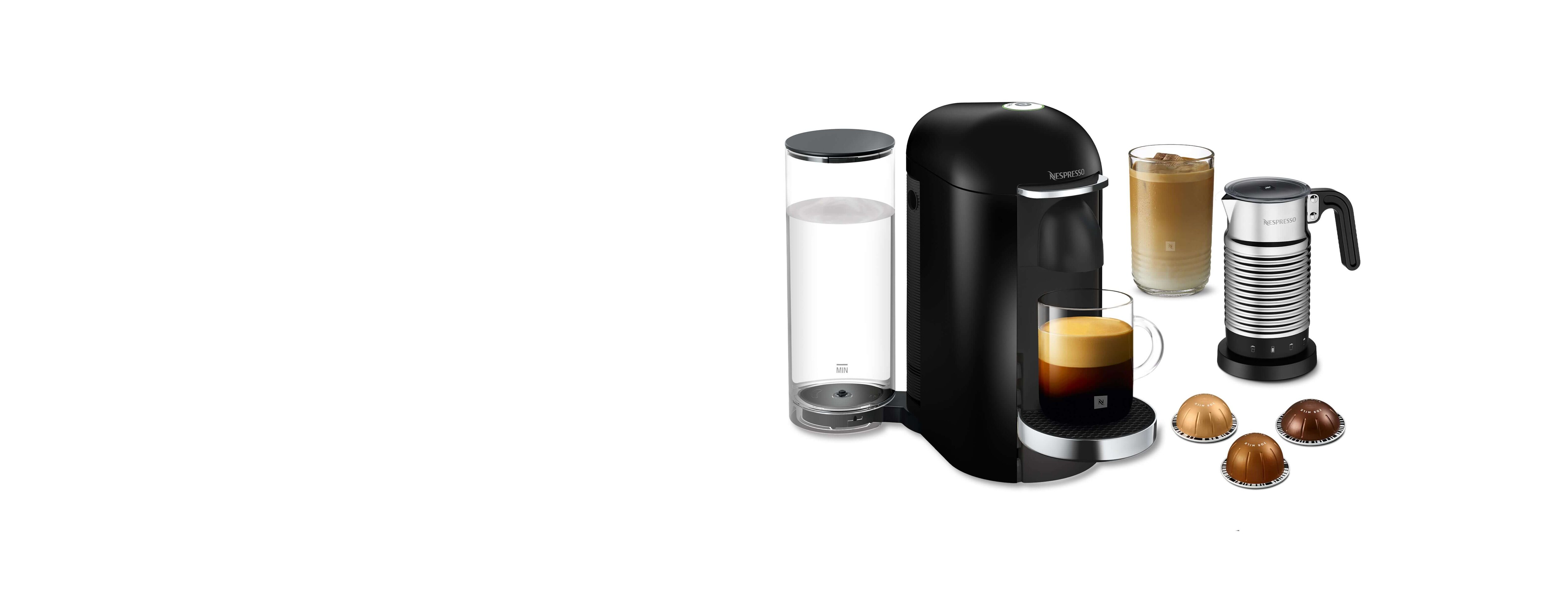 VertuoPlus Deluxe Black Aeroccino4 Milk Frother