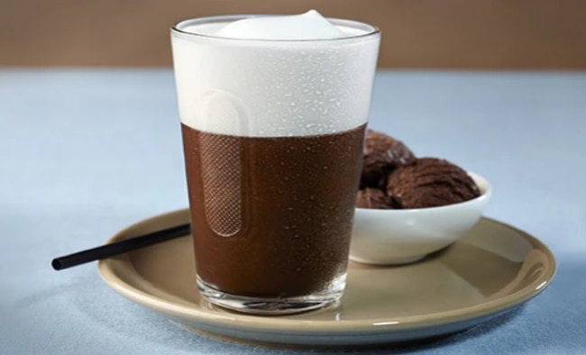 Nespresso iced chocolate coffee