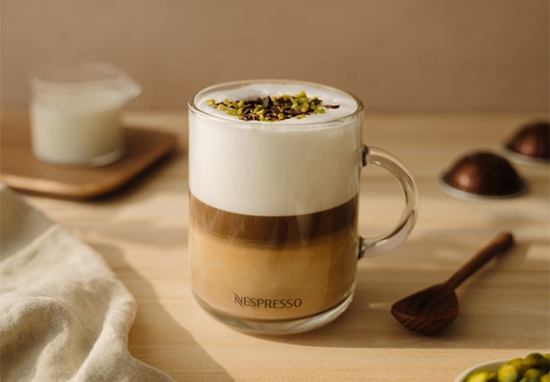 Receta Choco Pistacho Latte