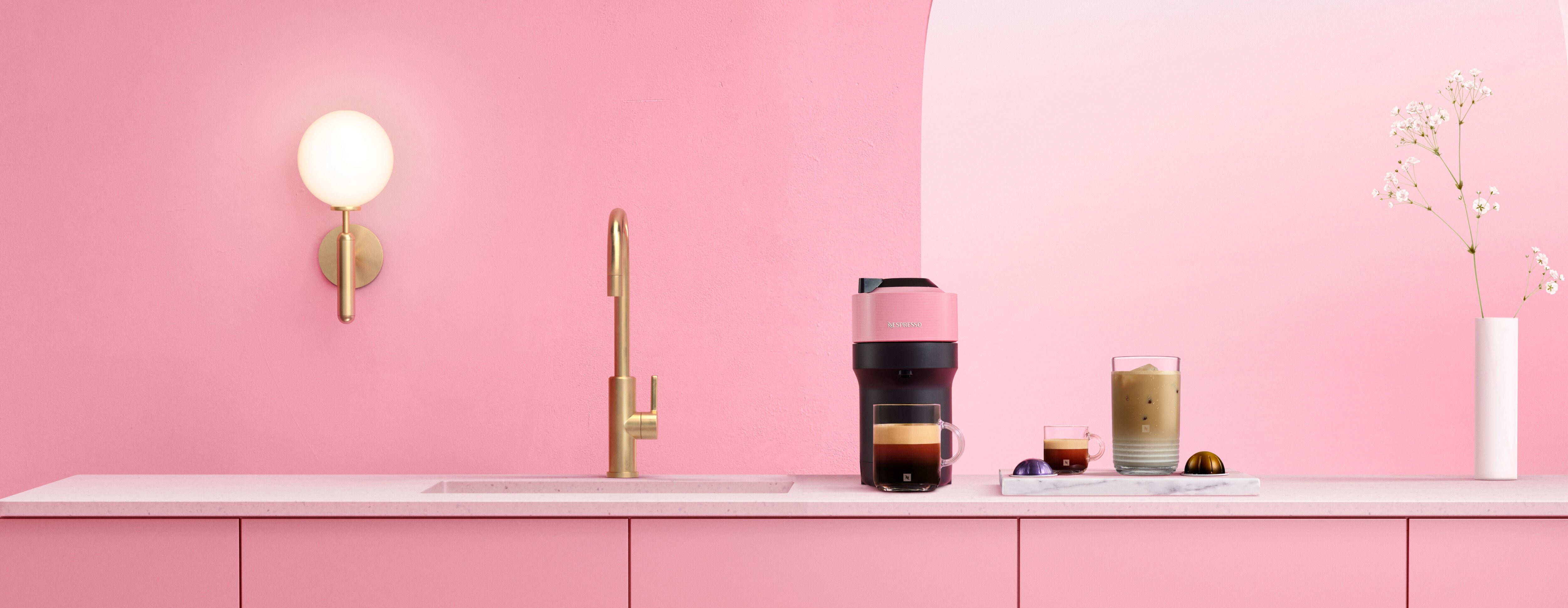 Vertuo Pop Solo Candy Pink Coffee Machine - Nespresso New Zealand