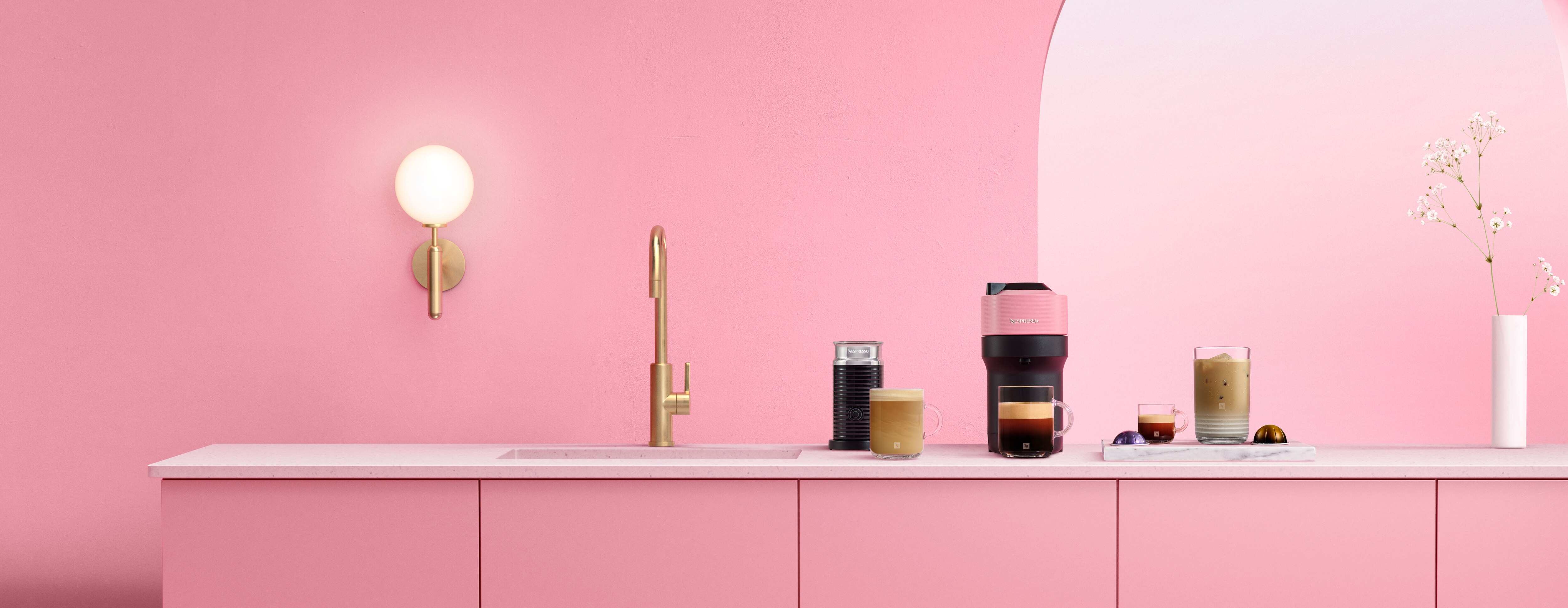 【新品未開封】Nespresso VERTUO POP ピンク Nespresso Vertuo Pop+ Compact Single-Serve Coffee Machine