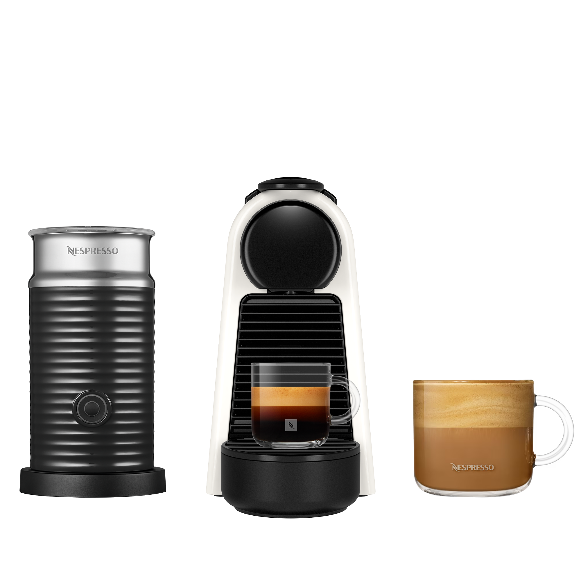 Nespresso Essenza Mini Solo Pure White Coffee Machine - Nespresso