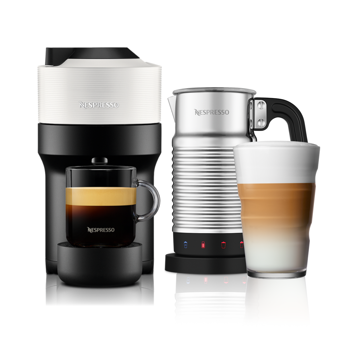 Vertuo Pop Coconut White & Aeroccino4 Milk Frother