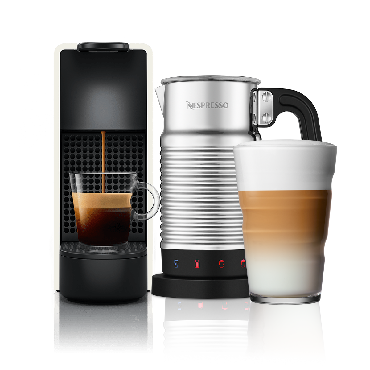 Essenza Mini C Pure White & Aeroccino4 Milk Frother