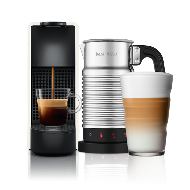Essenza Mini C Pure White & Aeroccino4 Milk Frother