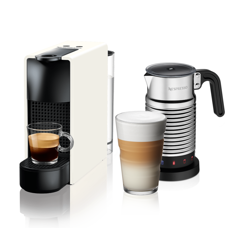 Essenza Mini C Pure White & Aeroccino4 Milk Frother