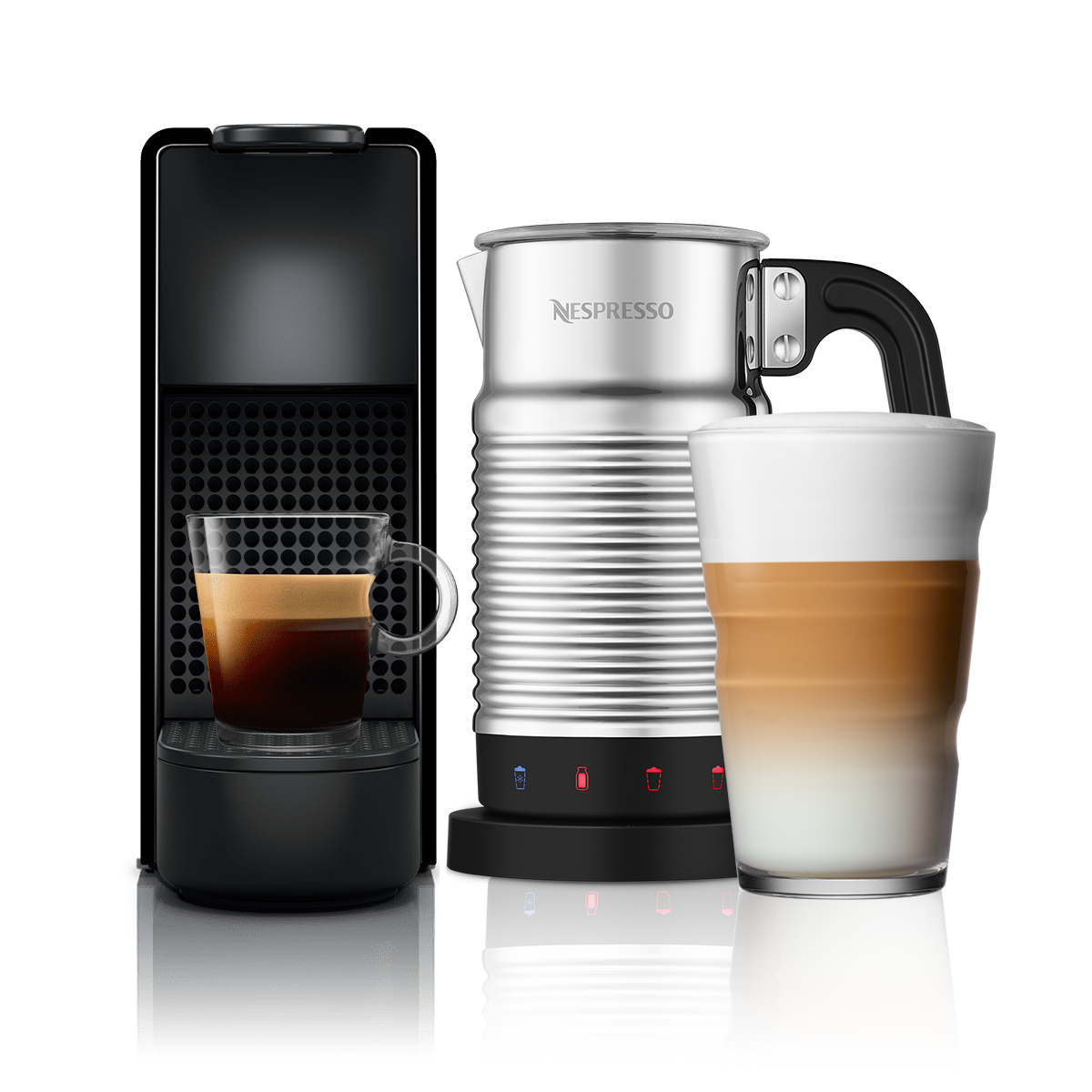 Essenza Mini C Piano Black & Aeroccino4 Milk Frother