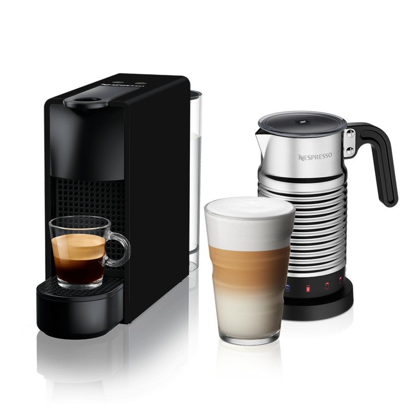 Essenza Mini C Piano Black & Aeroccino4 Milk Frother