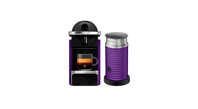 Cafeteira Expresso Nespresso Pixie Redesign & Aeroccino3 Roxo 110v - A3kc62brpune