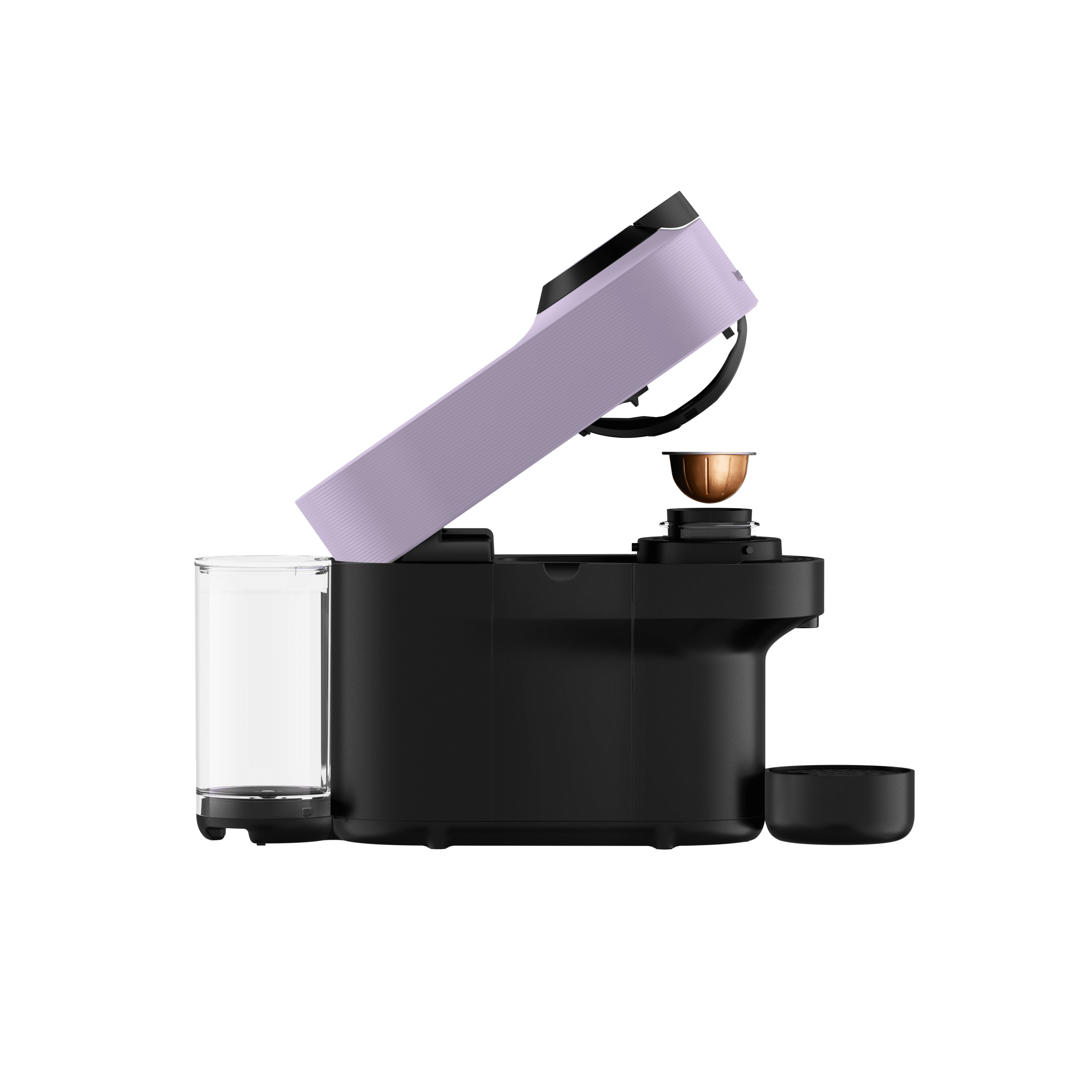 Кофемашина Nespresso Vertuo Pop сиреневая и Aeroccino 3 — фото 2