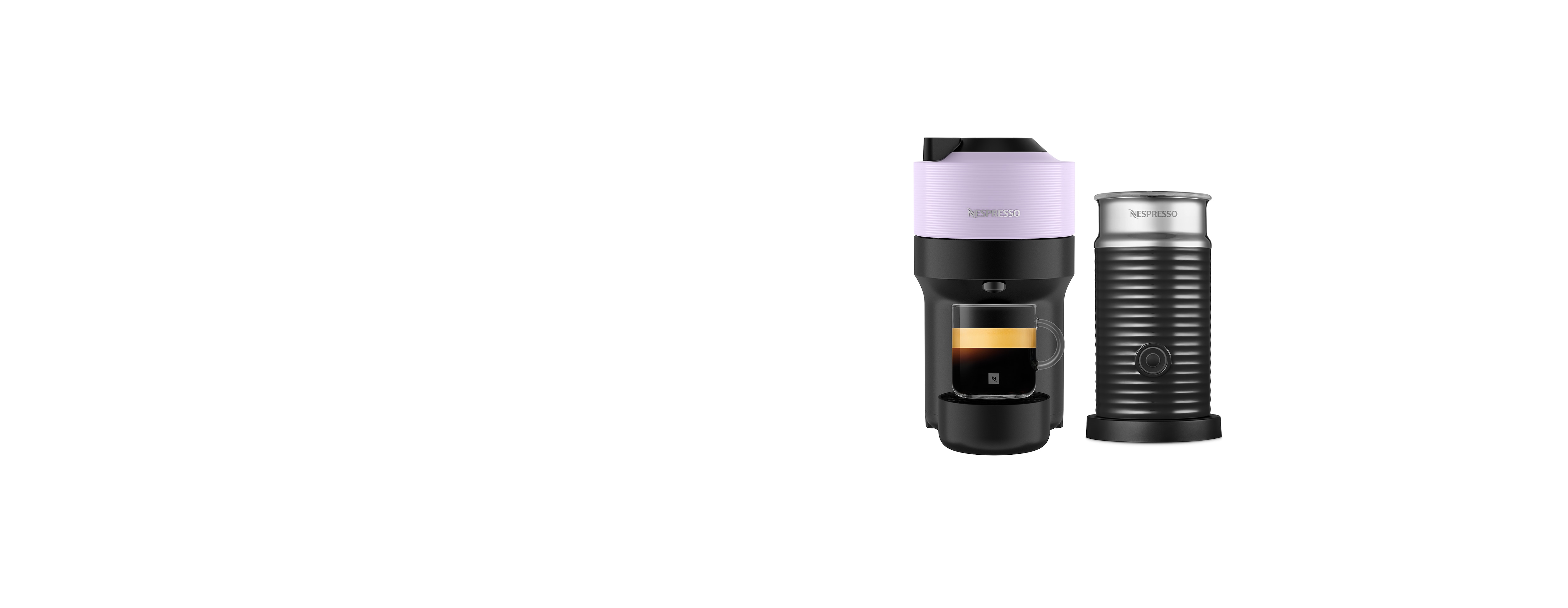 Кофемашина Nespresso Vertuo Pop сиреневая и Aeroccino 3 — фото 7