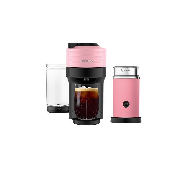  Vertuo Pop Candy Pink Aeroccino Pink Bundle Coffee Machine 