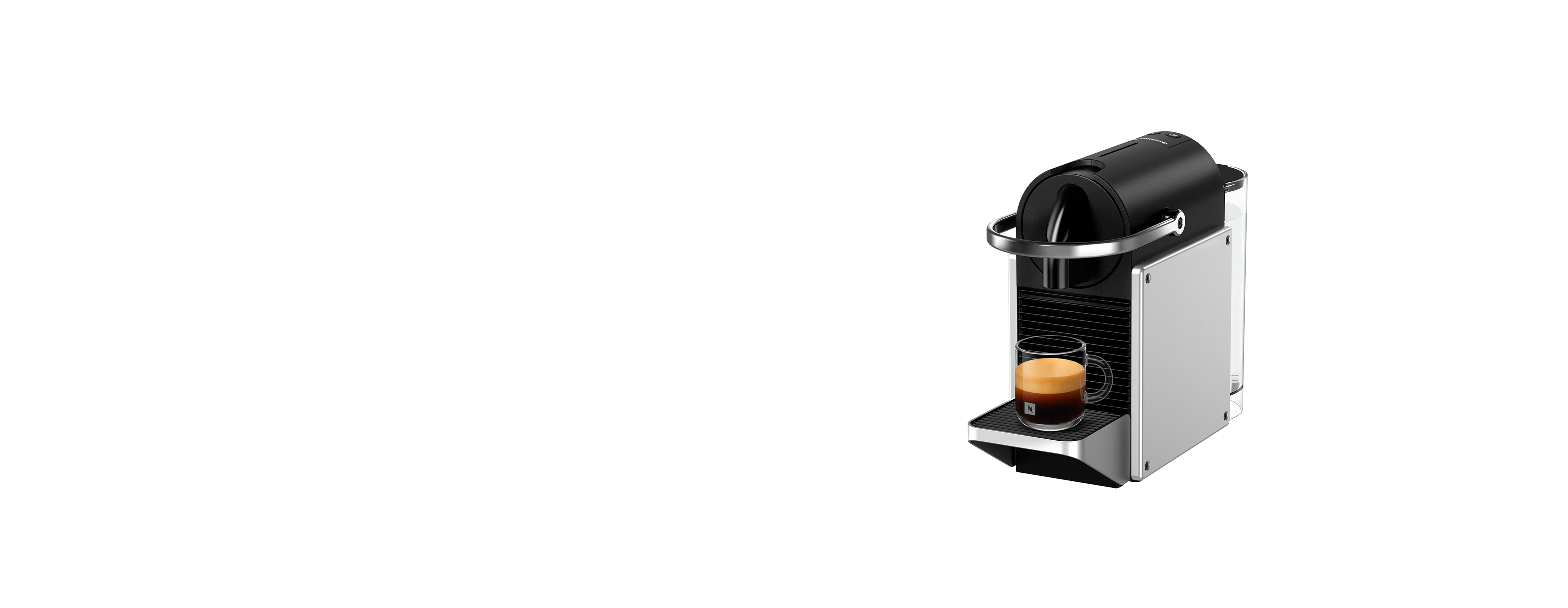 Nespresso Pixie - Silver | Ultimate Compact Espresso Machine