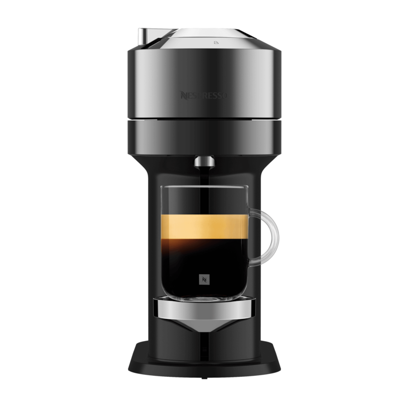 Cafeteira Vertuo Next Preta Cromada 220V | Nespresso Brasil