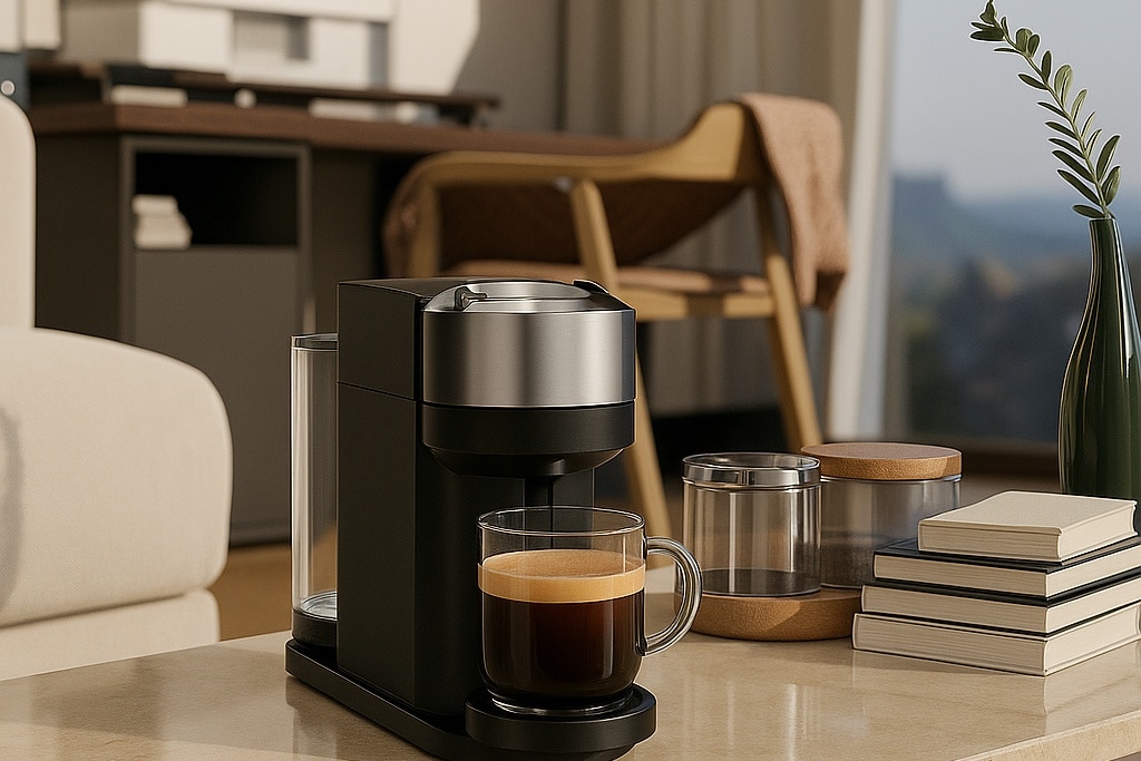 มุมกาแฟในบ้านในห้องนั่งเล่น