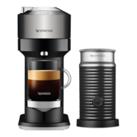 Cafeteira Vertuo Next com Aeroccino3 Preta Cromada | Nespresso