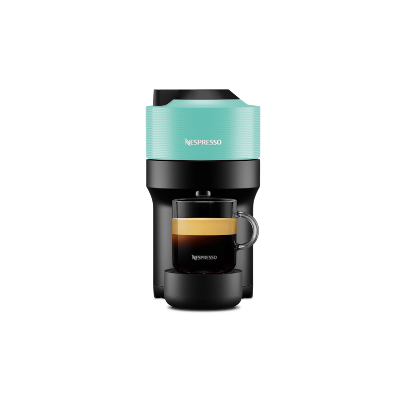 Nespresso ヴァーチュオポップ　コーヒーメーカー　パシフィックブルー pop-aqua-mint-front-coffee-