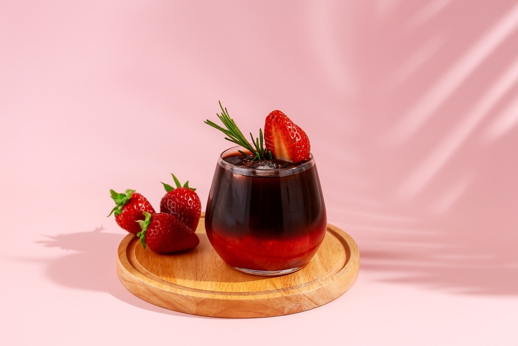 สูตรอเมริกาโน่สตรอว์เบอร์รี