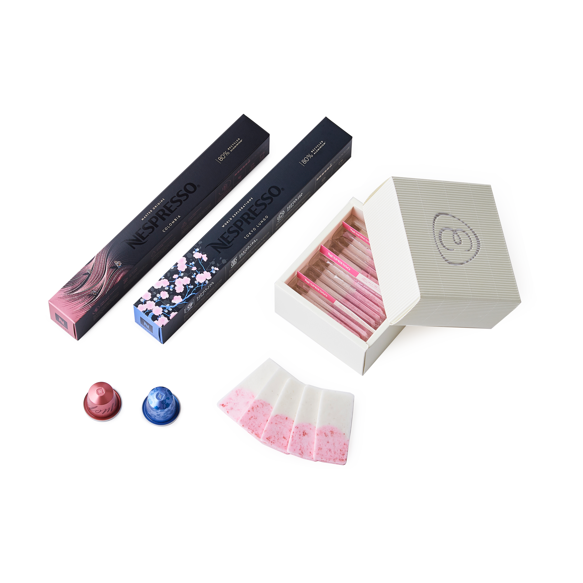 Original Ameya Eitaro Milk x Strawberry & Coffee Pairing Set