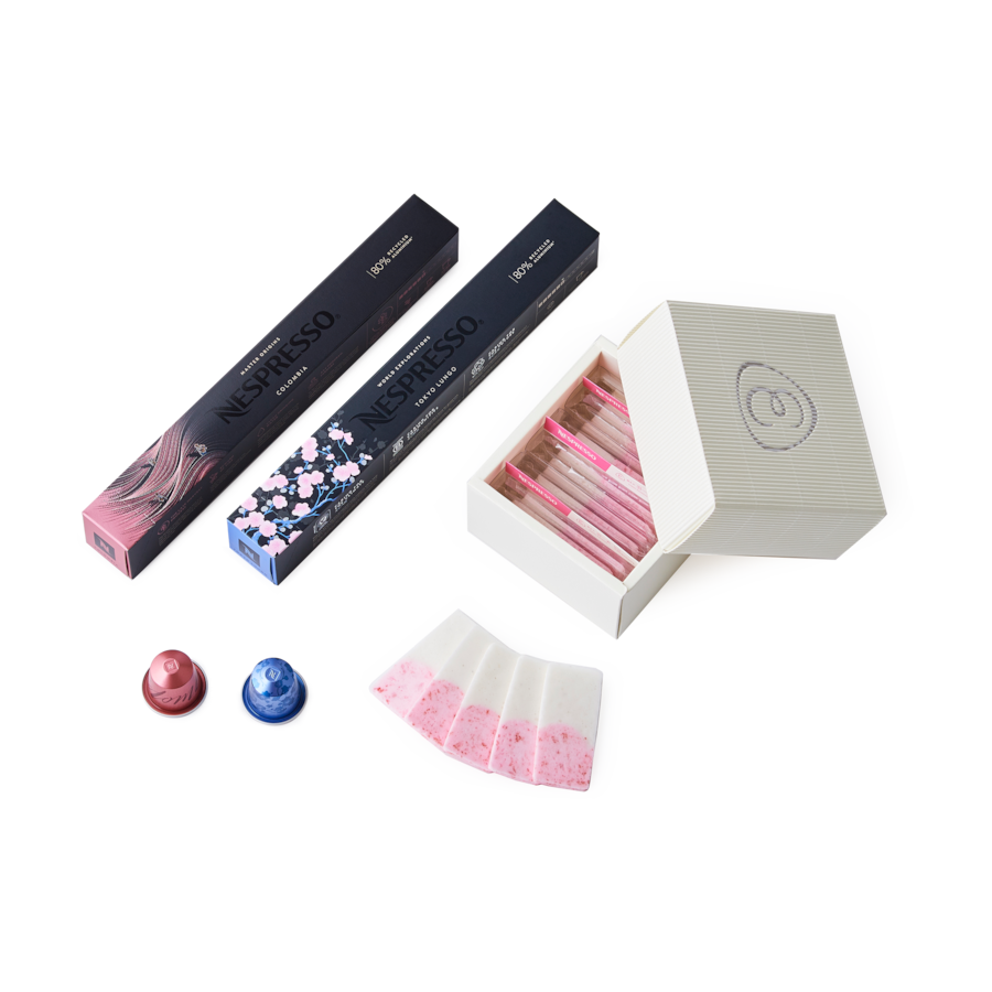 Original Ameya Eitaro Milk x Strawberry & Coffee Pairing Set