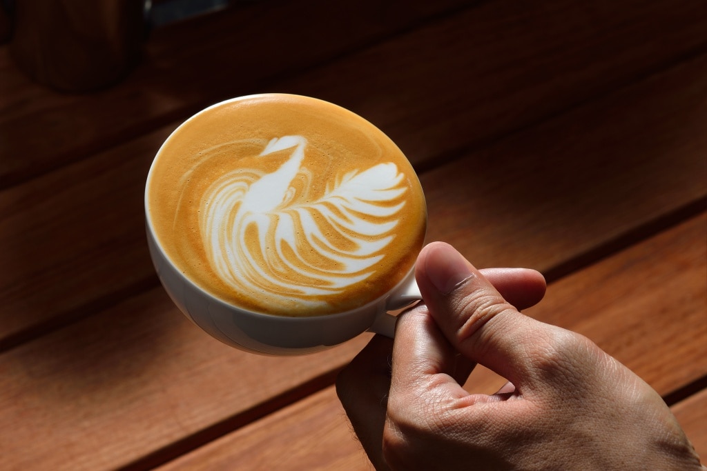Latte Art Swan