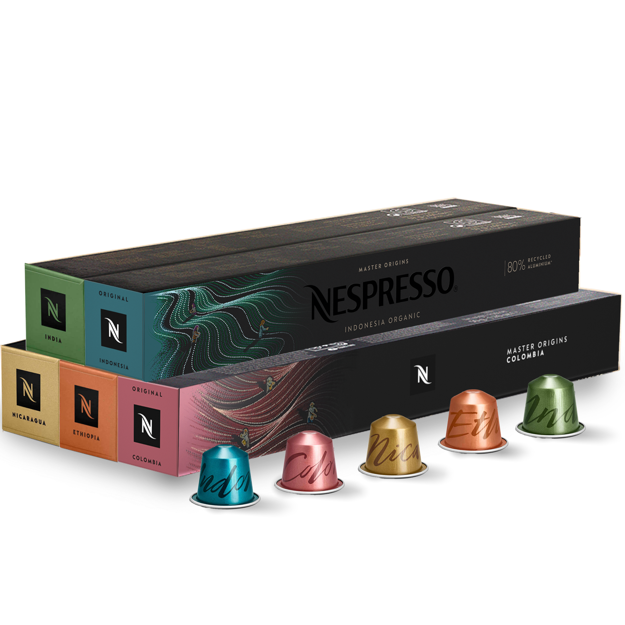 Master Origin 5-Sleeve Coffee Assortment - Nespresso Hong Kong