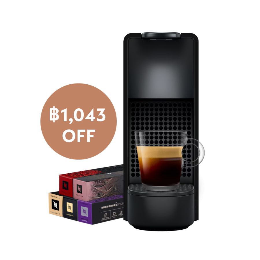Essenza Mini Piano Black with 50 Coffees - Nespresso™ Thailand