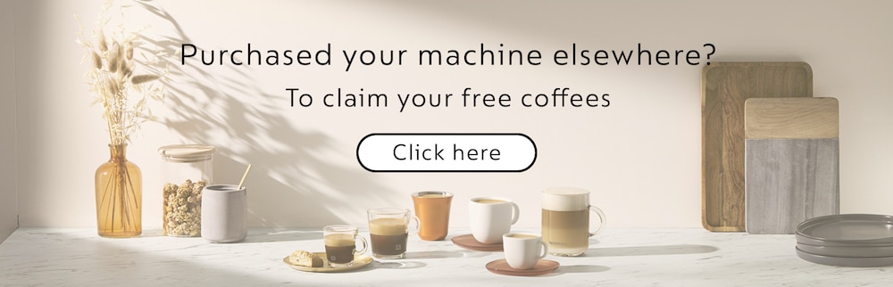 purchased your machine elsewhere? claim your 50 free capsules