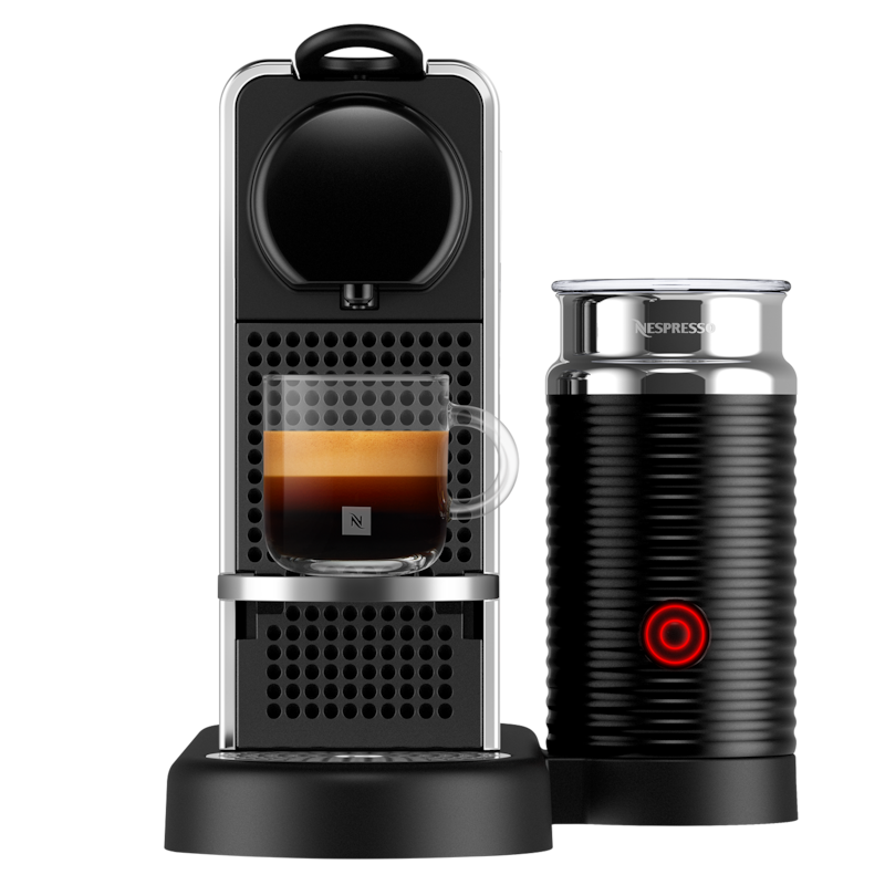 CitiZ Platinum&Milk Stainless steel Coffee Machine - Nespresso