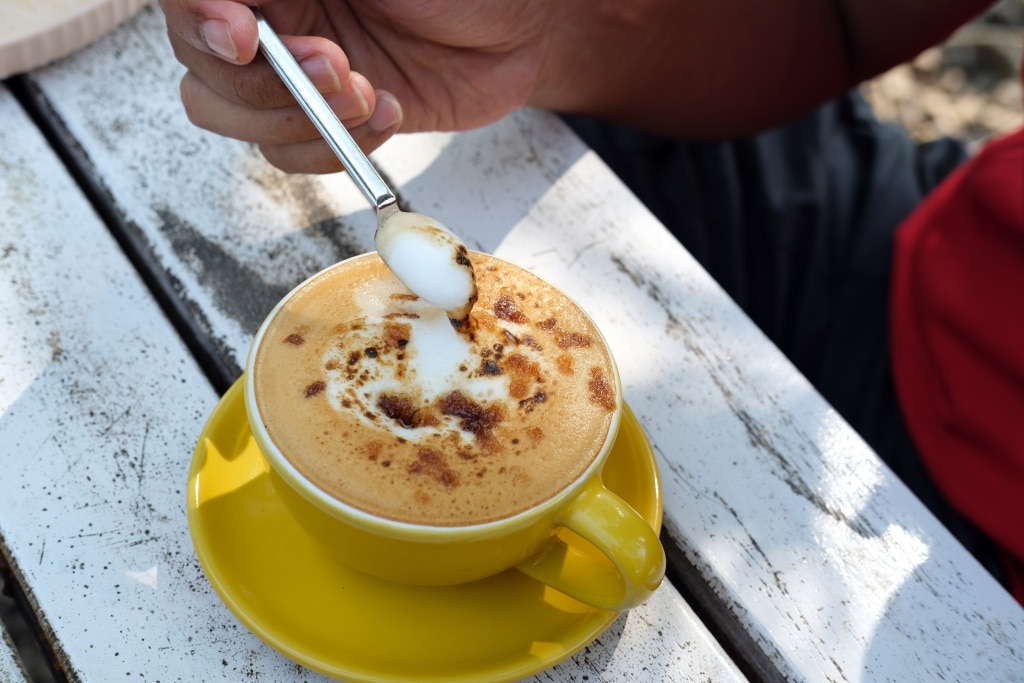 วิธีชงกาแฟดับเบิ้ลแครมบูเลย์ ลาเต้ มัคคิอาโต้