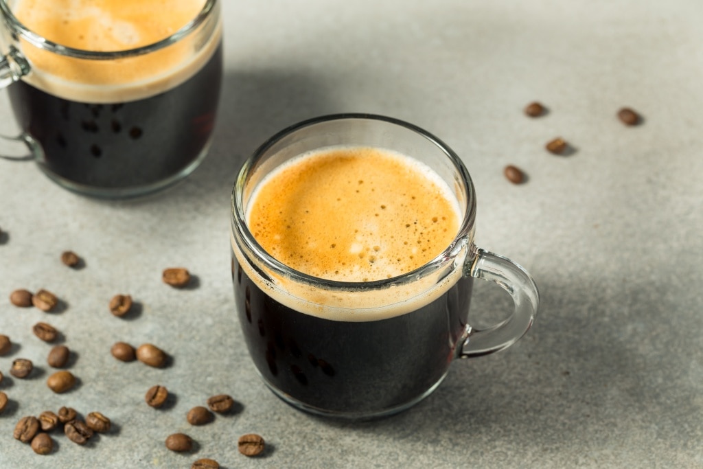 สูตรอเมริกาโน่ร้อน