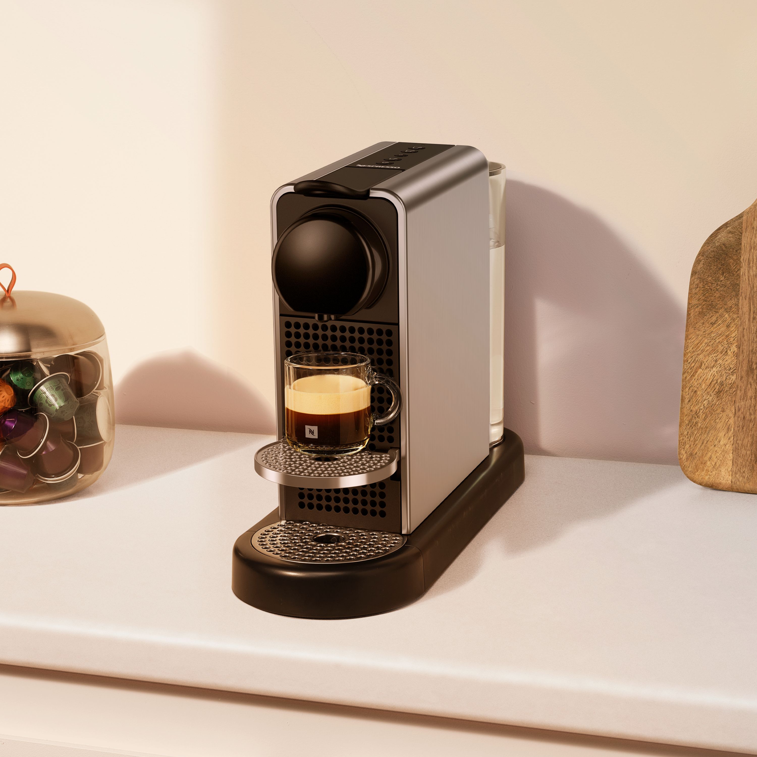 Cafeteira Citiz Platinum Titânio 110v | Nespresso